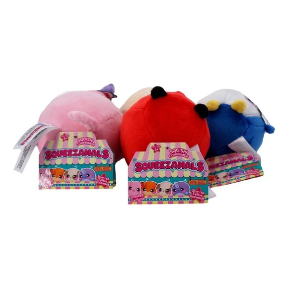 Squeezamals Series 2 (Lot of 5) Scented Unicorn Dog Ladybug Penguin Pig 3.5 in - Picture 5 of 7